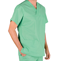 CASACCA COLLO V INCROCIATO UNISEX COTONE